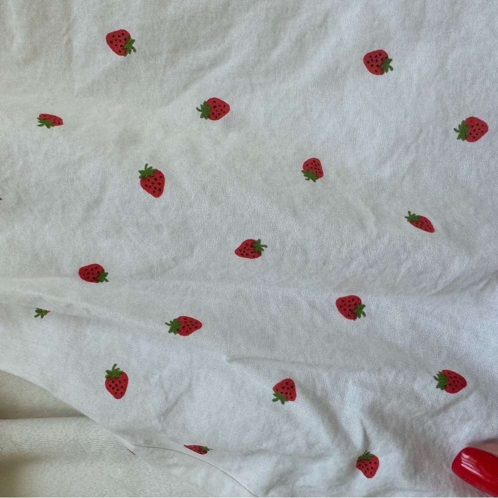 H&M strawberry blouse 6-9M